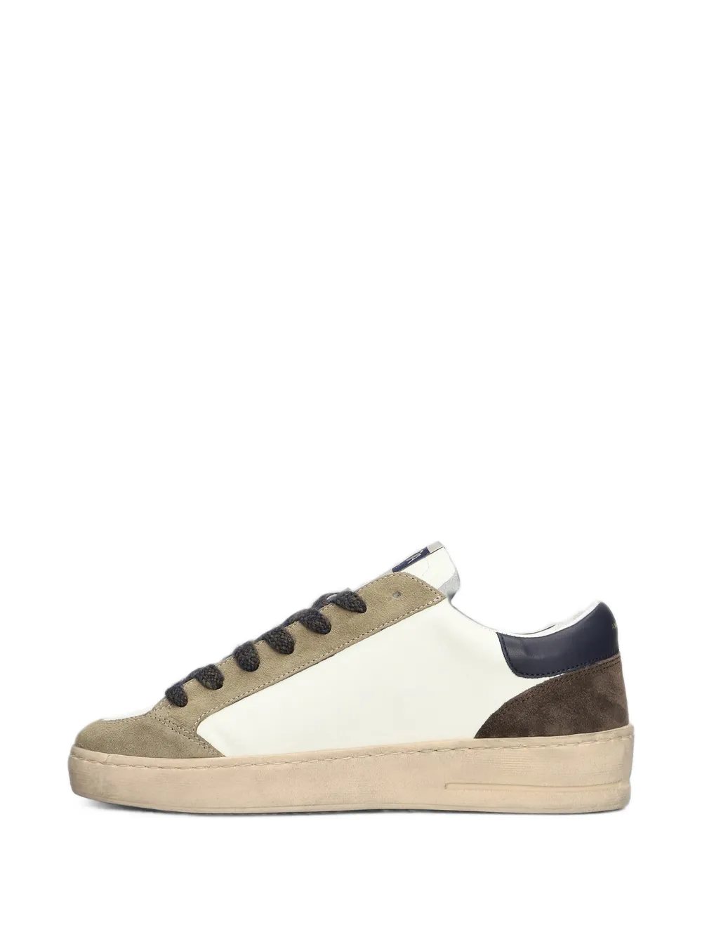 Ama Brand Sneakers met vlakken en ster-patch Wit