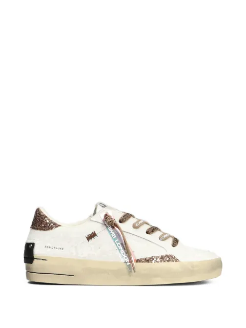 Crime London SK8 Deluxe glitter-panel sneakers