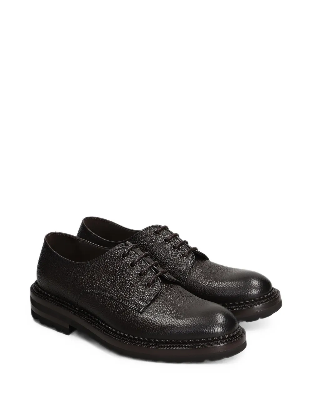Green George grainy derby shoes Bruin