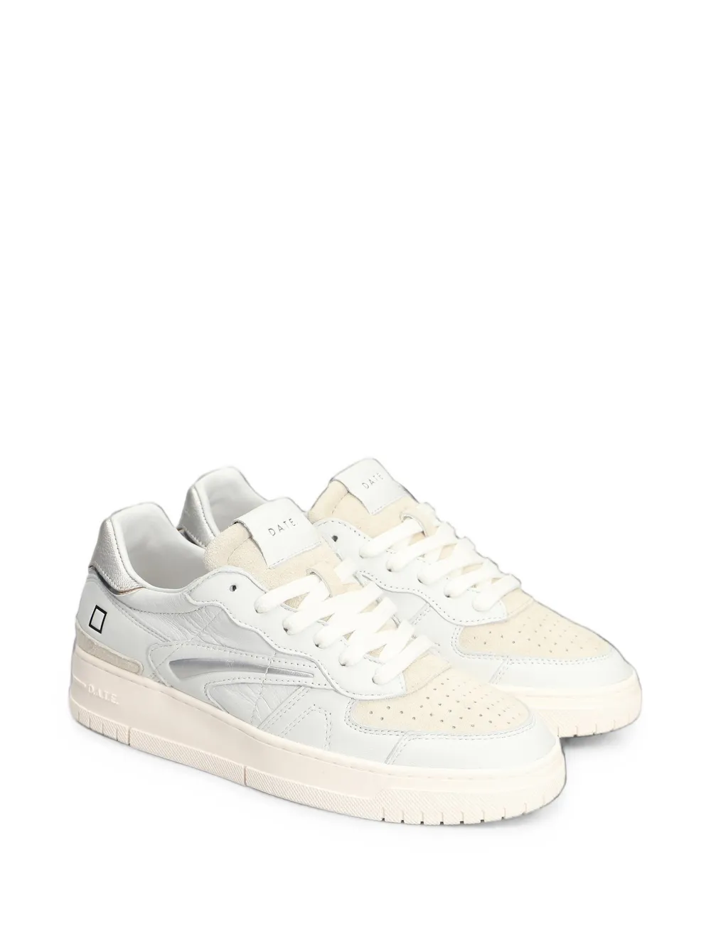 D.A.T.E. Torneo Pure panelled sneakers Wit