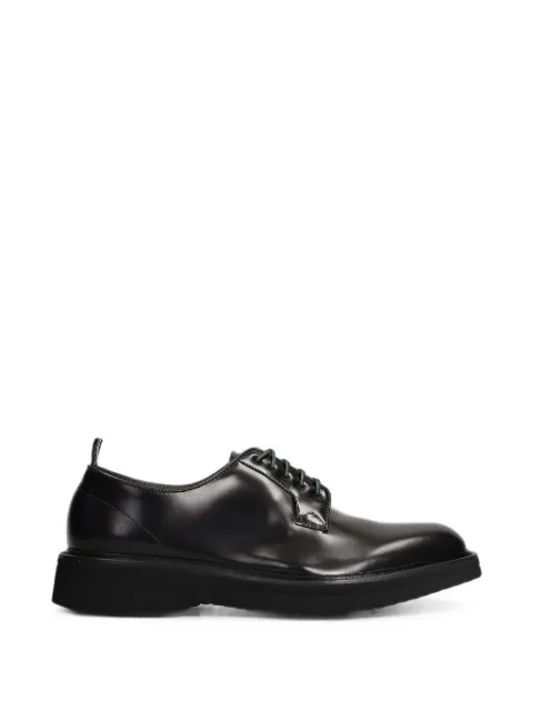 Green George lace-up derby shoes