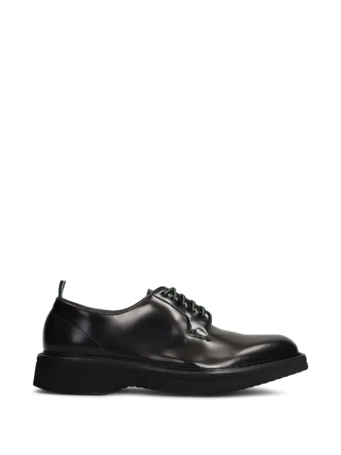 Green George lace-up derby shoes