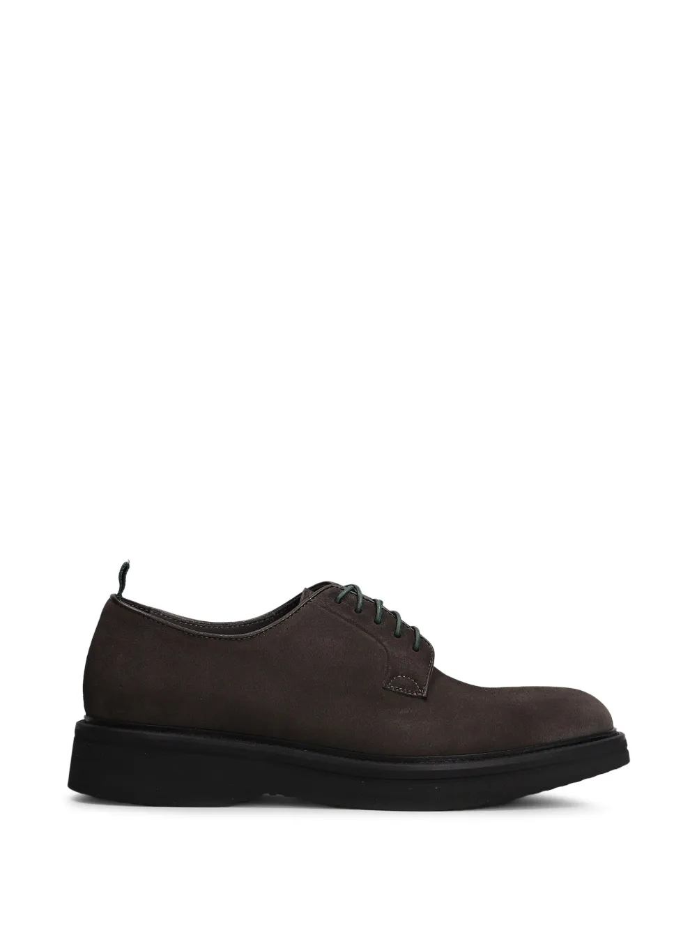 Green George suede lace-up shoes