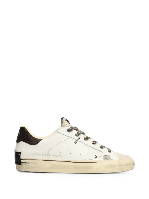 Crime London Deconstructed leopard-print laces sneakers