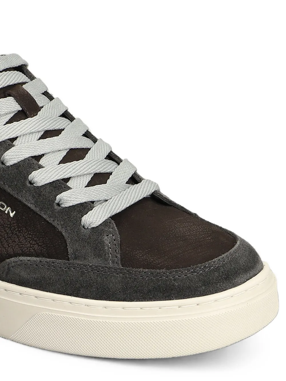 Crime London Eclipse cracked-effect leather sneakers Bruin