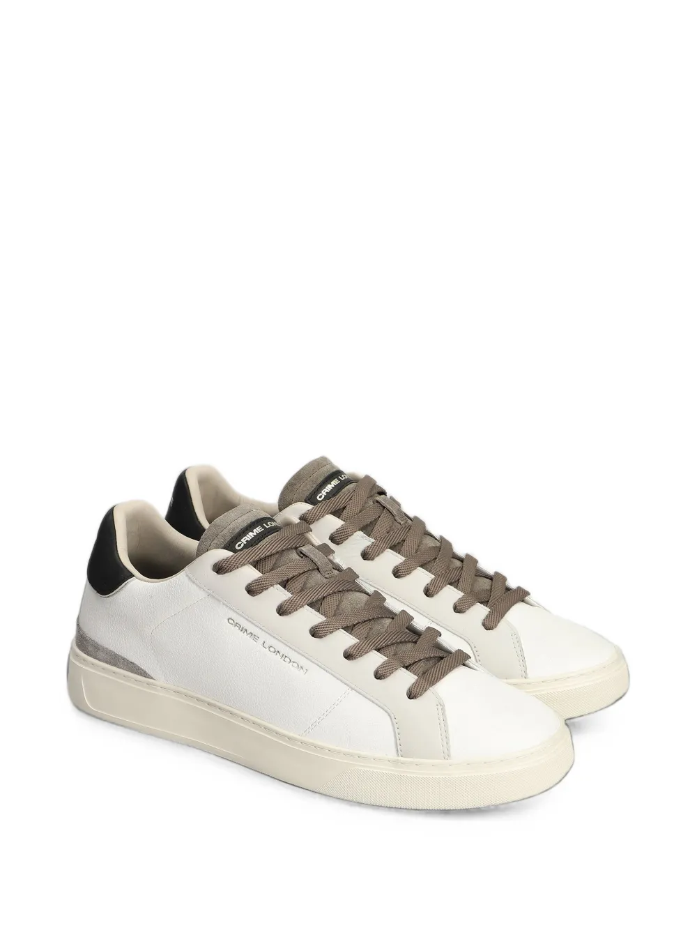 Crime London Blade logo-print panelled sneakers Wit