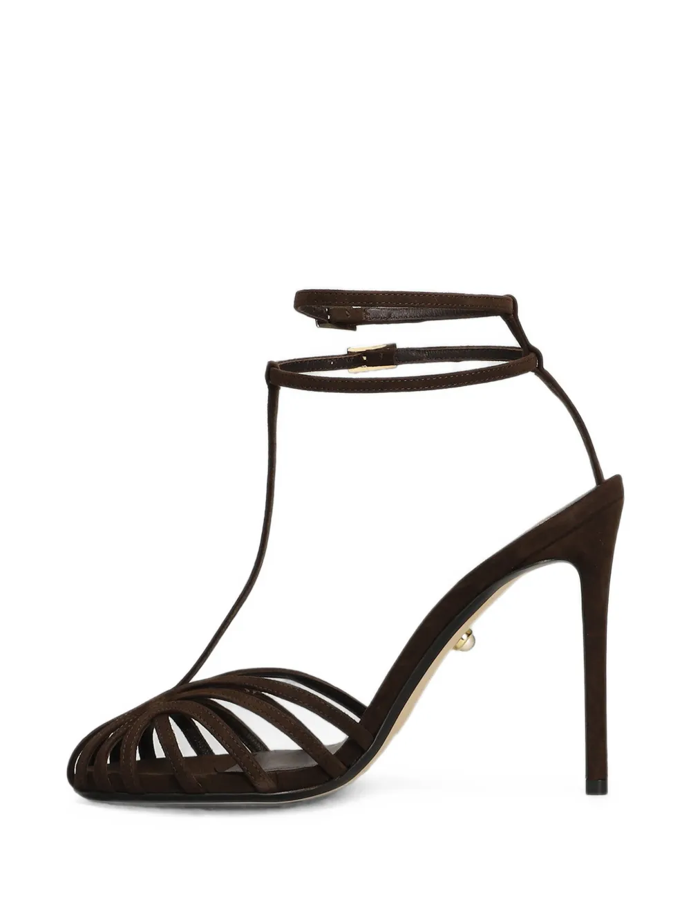 Alevì 110mm Stella strappy cage sandals Bruin