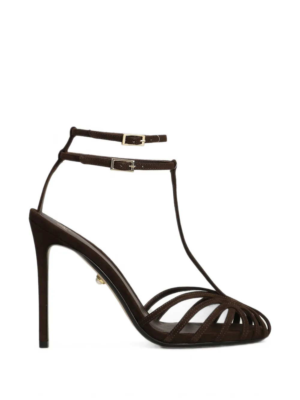 Alevì 110mm Stella strappy cage sandals Bruin