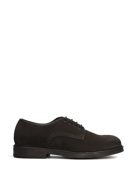 Green George lace-up Derby shoes
