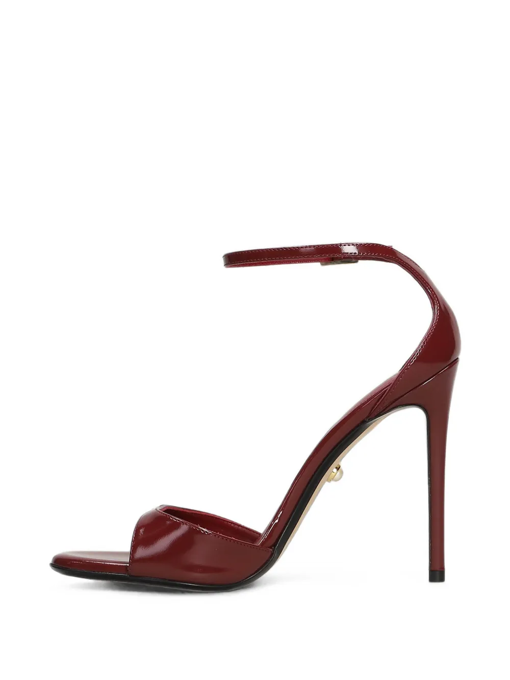 Alevì patent-finish ankle-strap sandals Rood