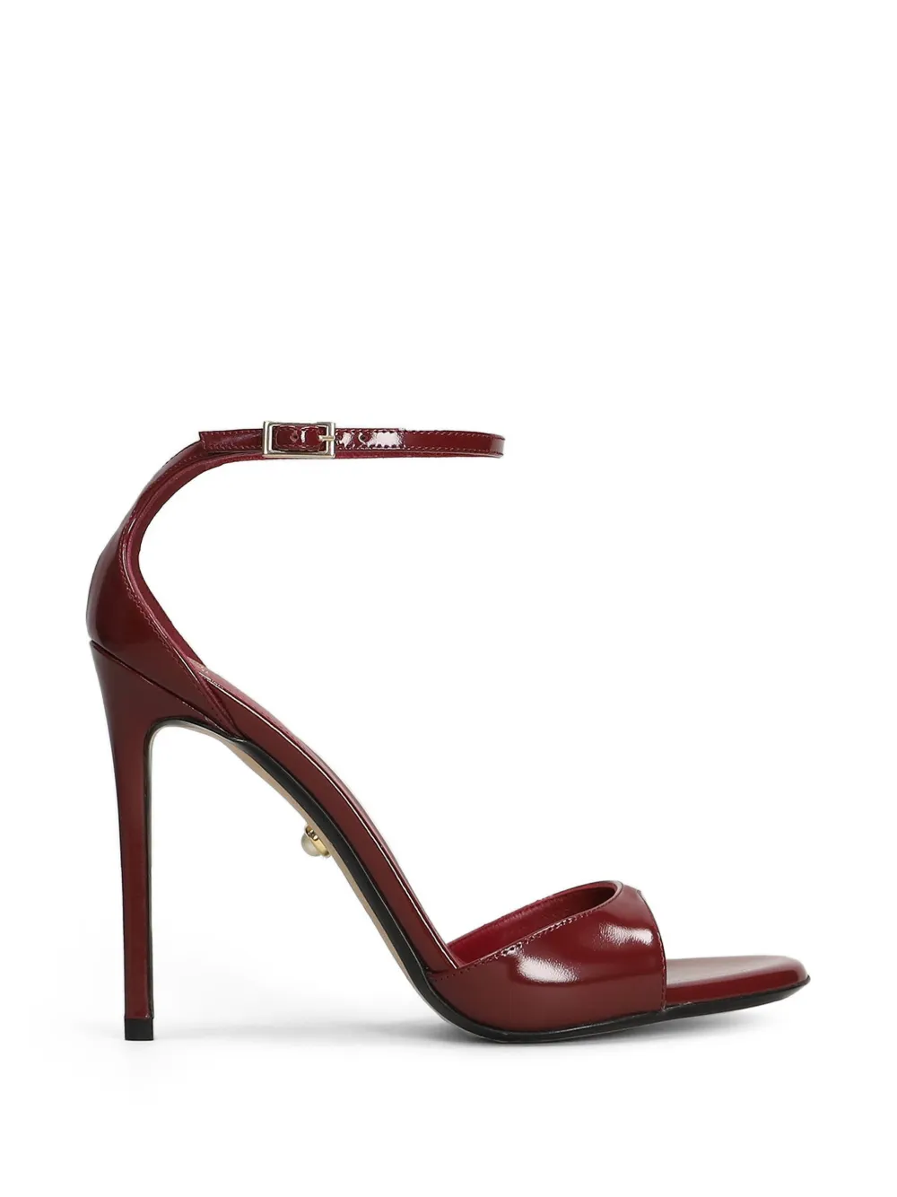 Alevì patent-finish ankle-strap sandals Rood
