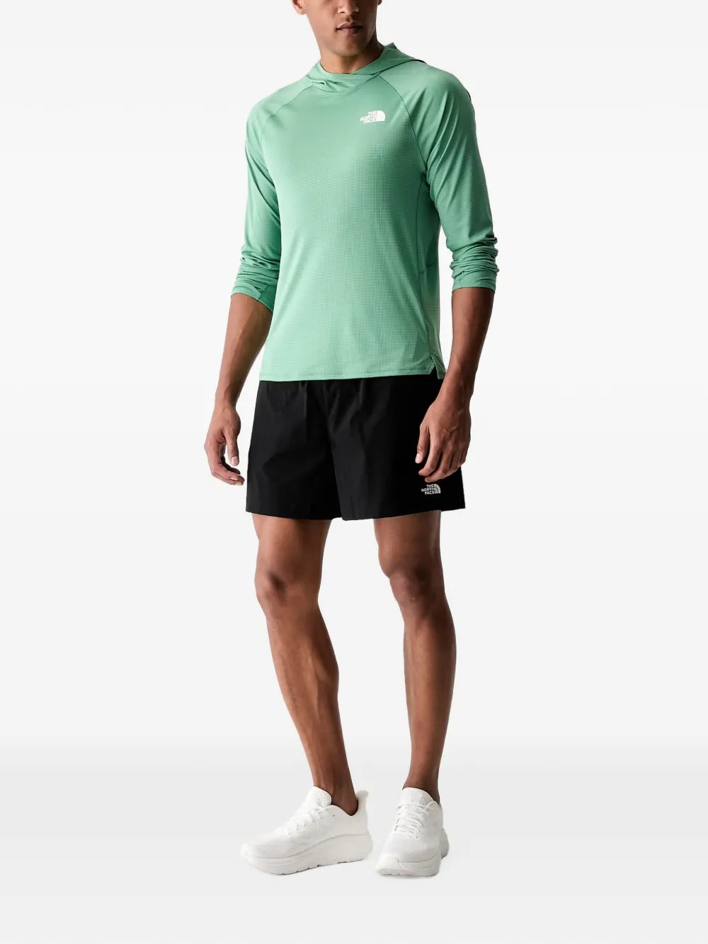 The North Face Sunriser hoodie met raglan mouwen en patroon Groen