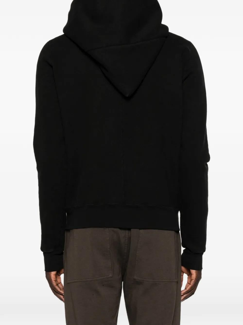 Rick Owens DRKSHDW Hoodie met asymmetrische rits Zwart