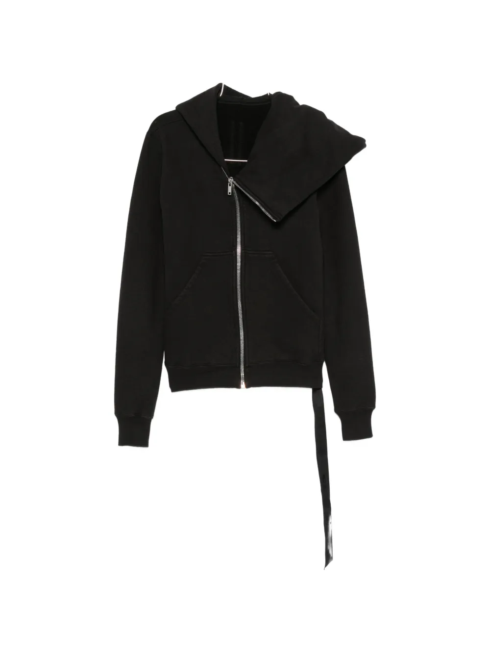 Rick Owens DRKSHDW Hoodie mit asymmetrischem Reißverschluss - Schwarz