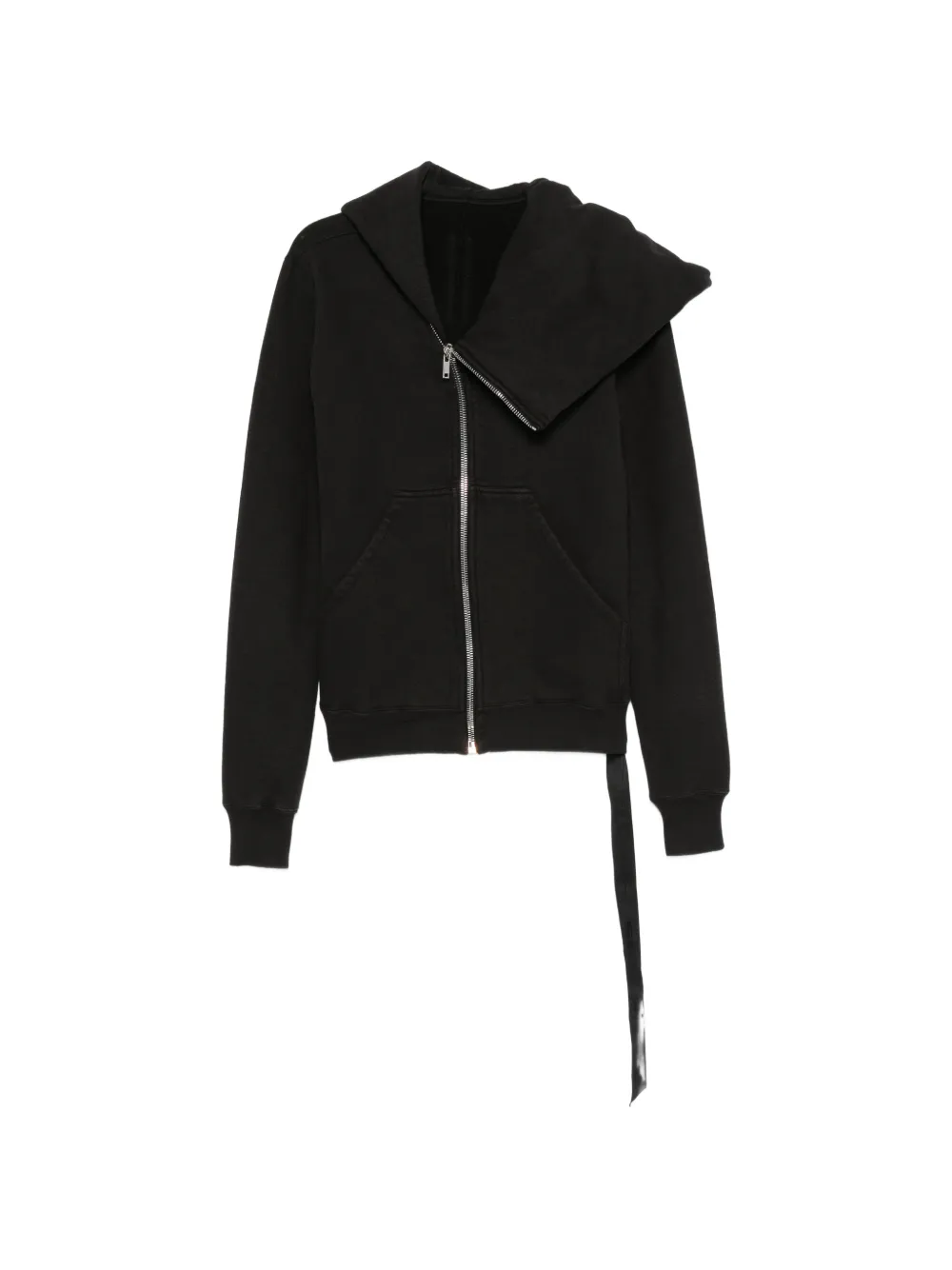 Rick Owens DRKSHDW asymmetric-zip hoodie - Nero