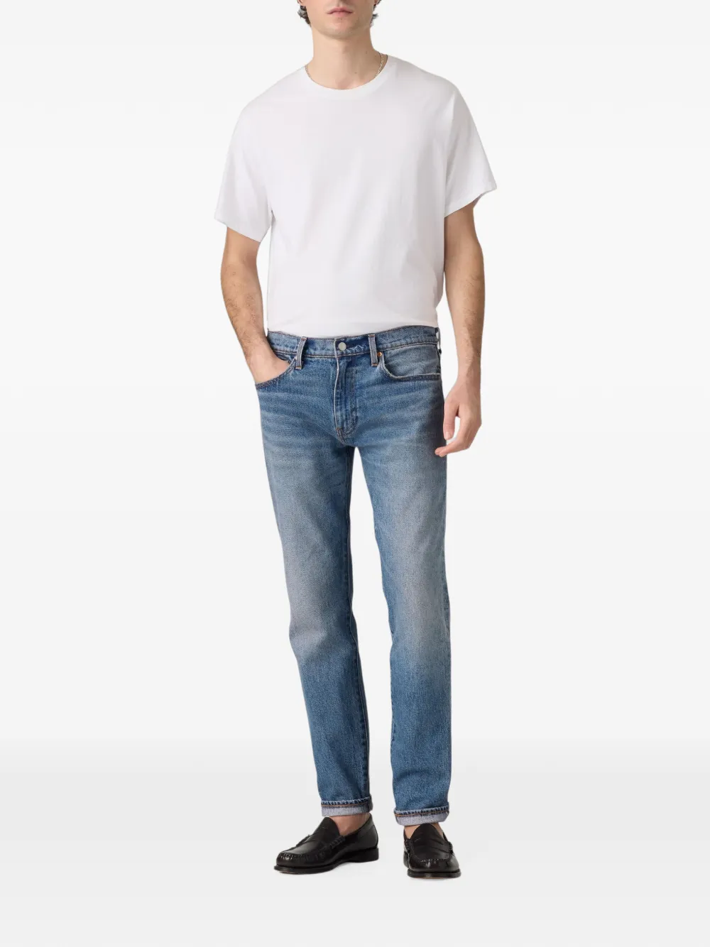 Levi's Taper jeans met vervaagd effect Blauw