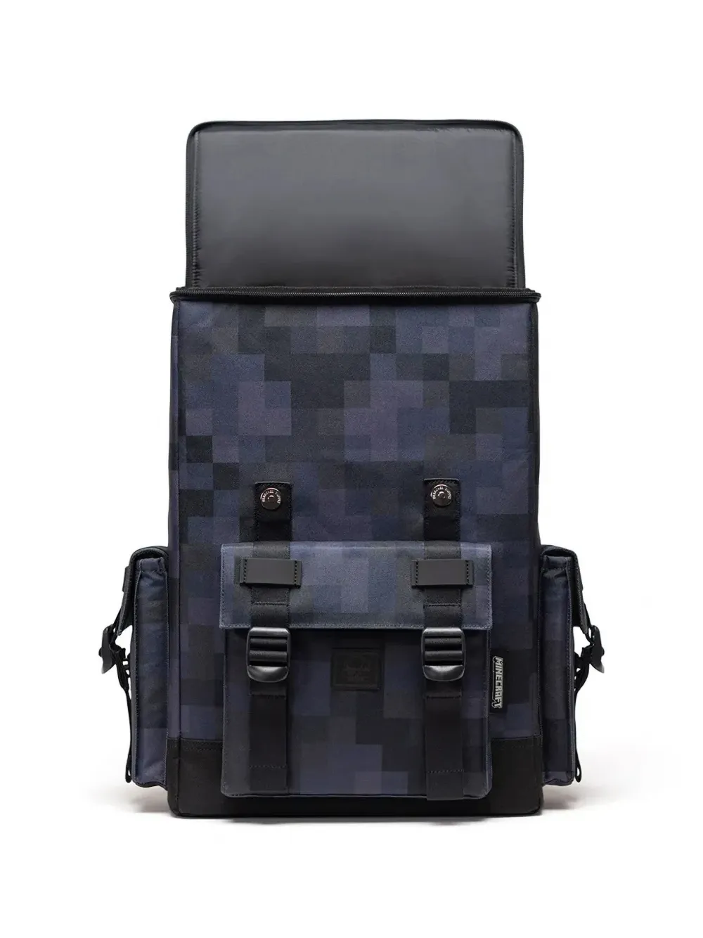 Herschel Supply Co. x Minecraft Little America™ Cube rugzak met gespsluiting en pixelprint Zwart