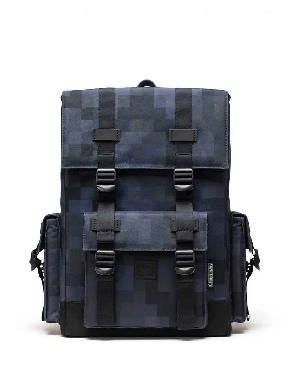 Herschel Supply Co. x Minecraft Little America™ Cube pixel-print buckle-fastening backpack - Nero