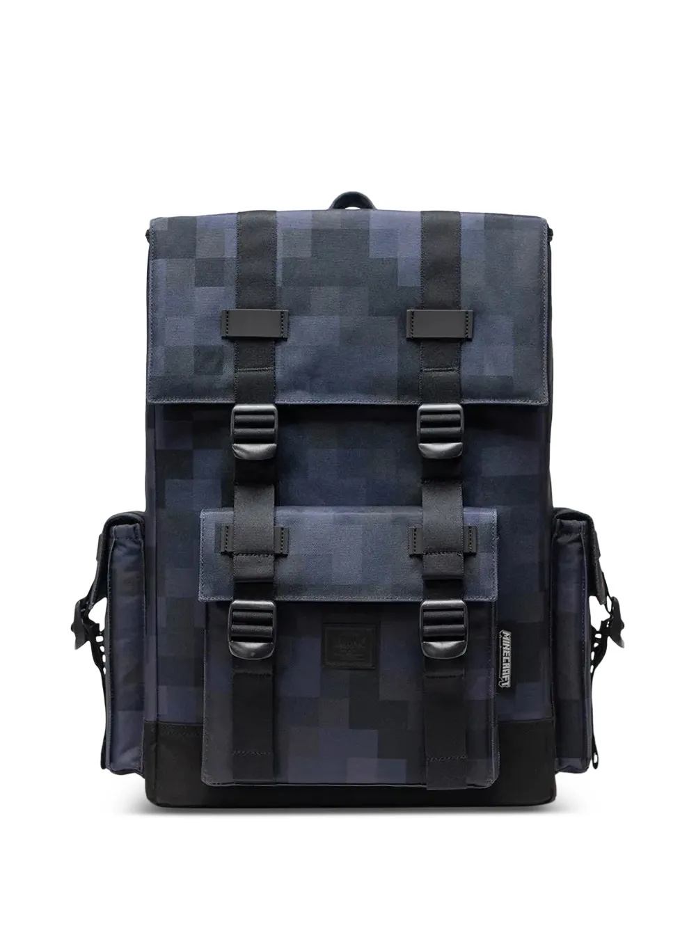 Herschel Supply Co. x Minecraft Little America™ Cube pixel-print buckle-fastening backpack - Nero