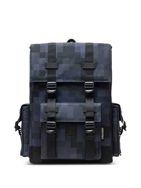 Herschel Supply Co. x Minecraft Little America™ Cube pixel-print buckle-fastening backpack