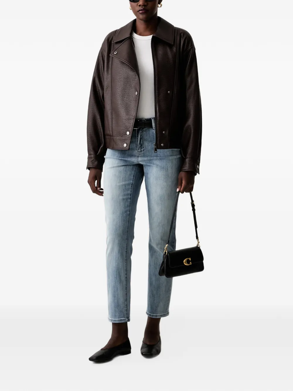 Joseph Ribkoff faded straight-leg jeans Blauw