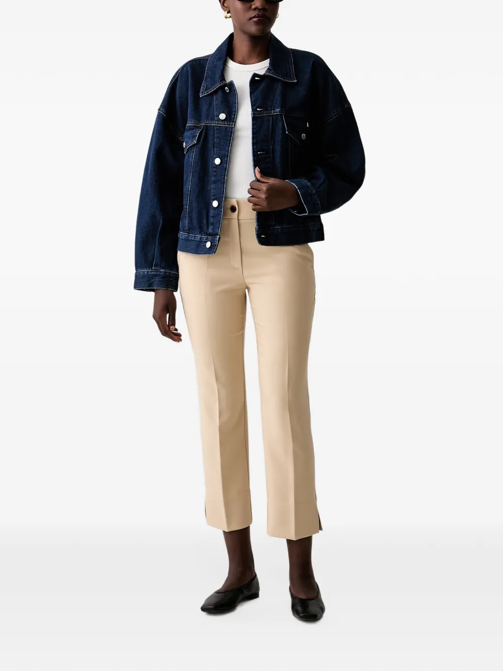 Joop! Cropped broek Beige