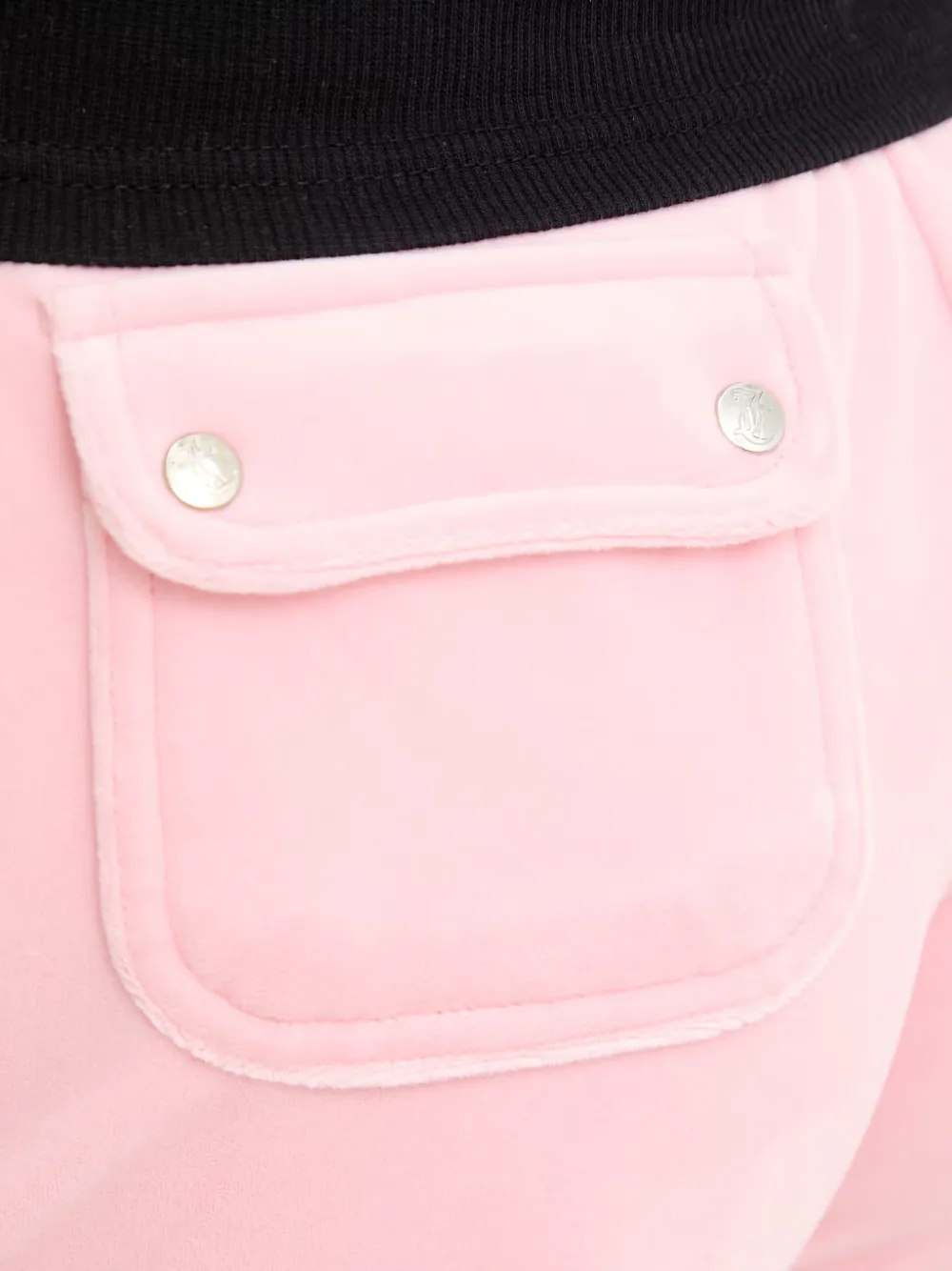 Juicy Couture Classic velours shorts met trekkoord Roze
