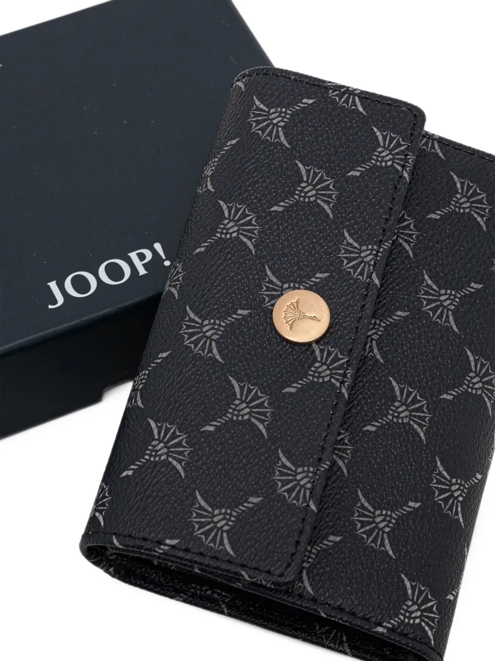 Joop! Portemonnee met logoprint Blauw