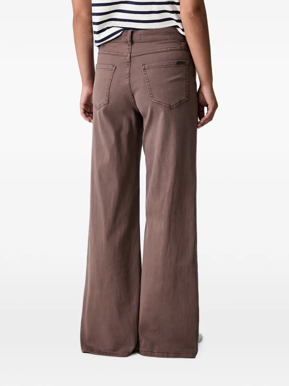 Joseph Ribkoff Goldie jeans met wijde pijpen Bruin