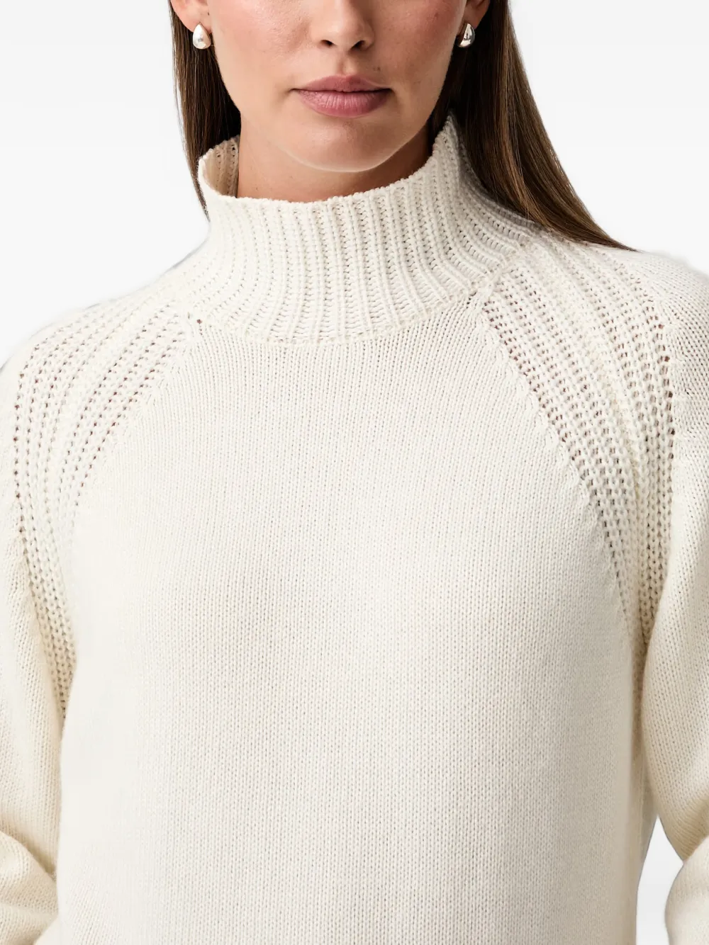 Joop! raglan-sleeve high-neck sweater Wit