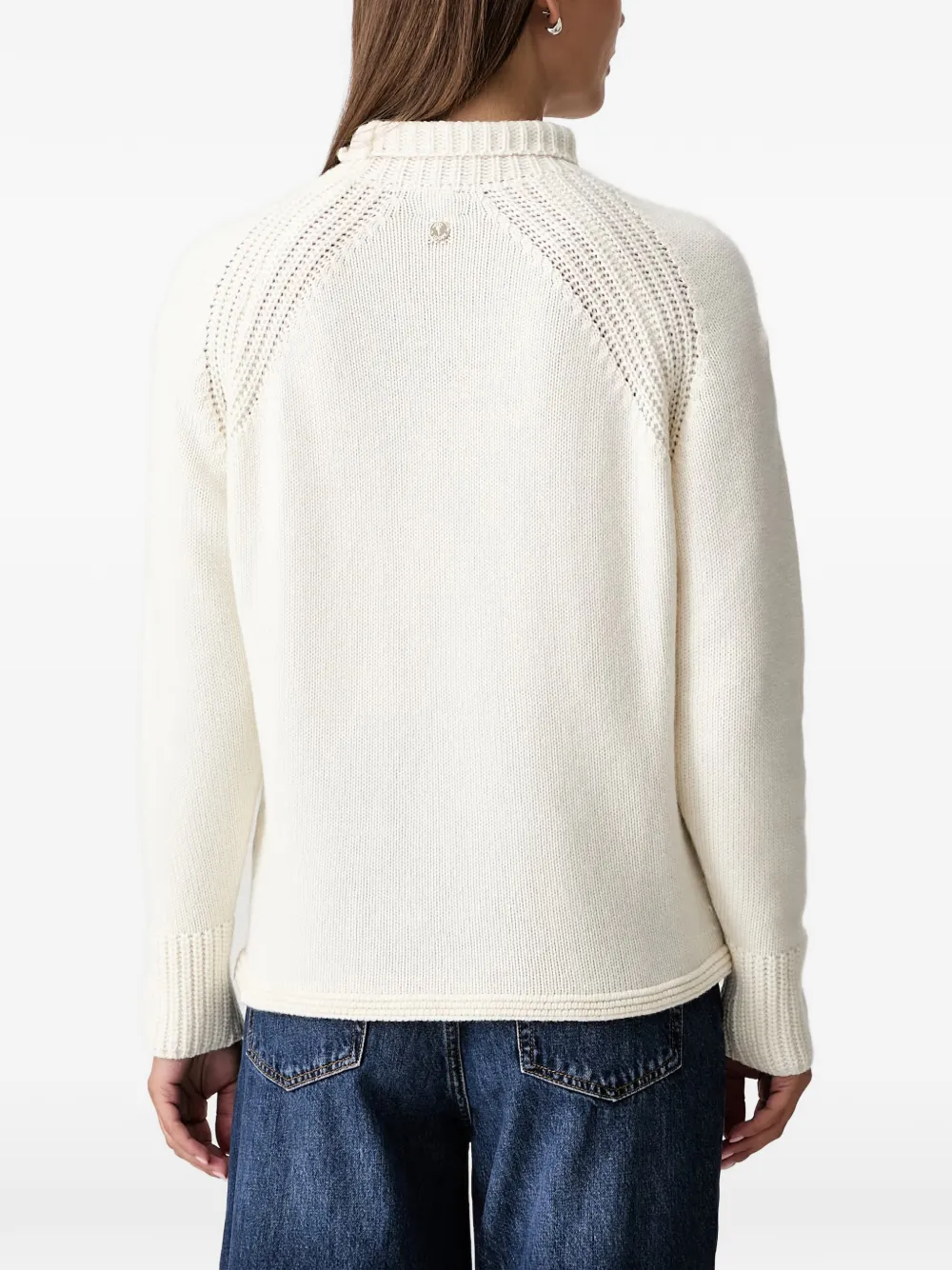 Joop! raglan-sleeve high-neck sweater Wit