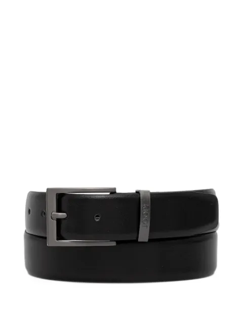 Joop! logo-plaque leather belt