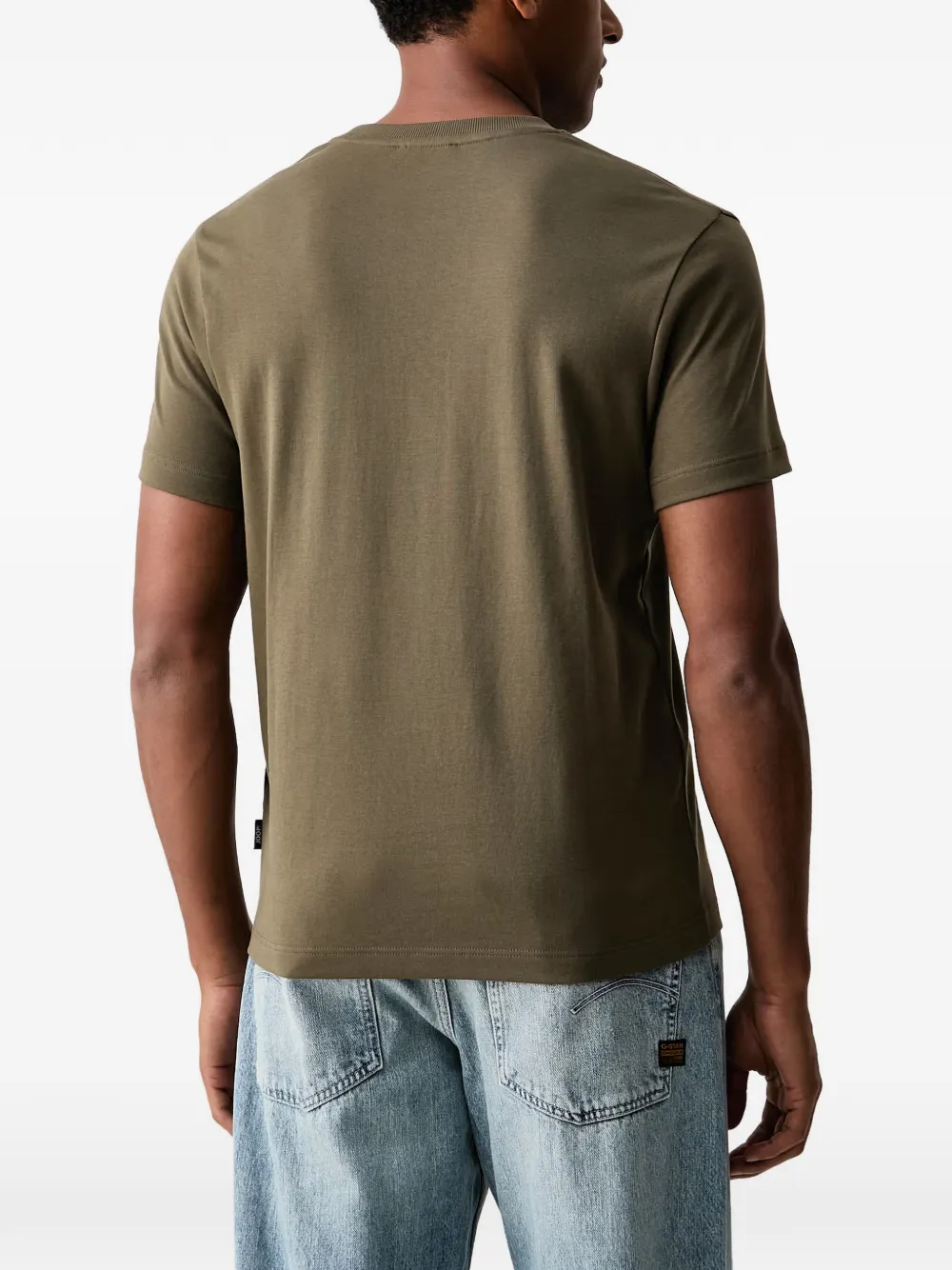 Joop! T-shirt met geborduurd logo Groen