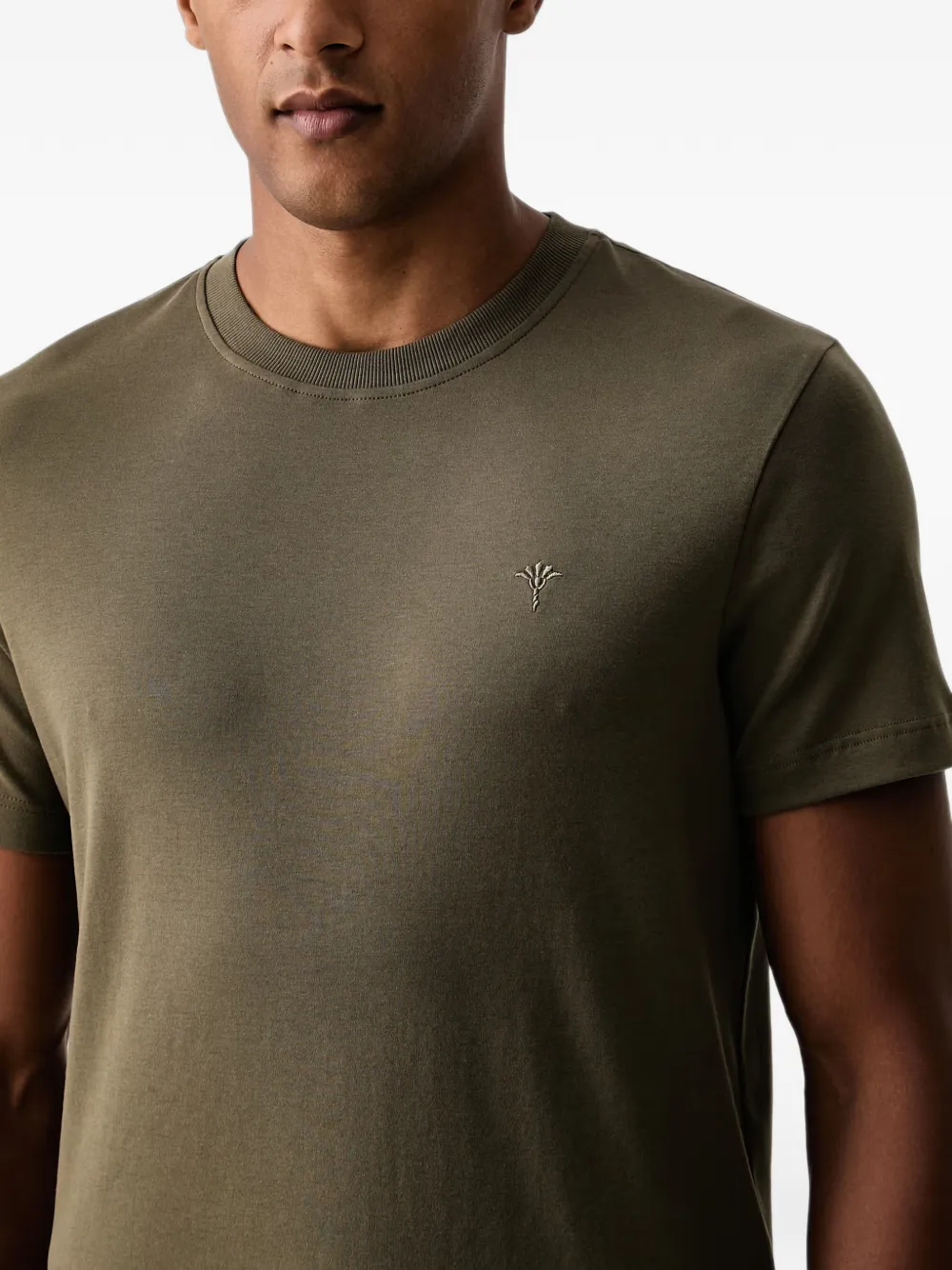 Joop! T-shirt met geborduurd logo Groen