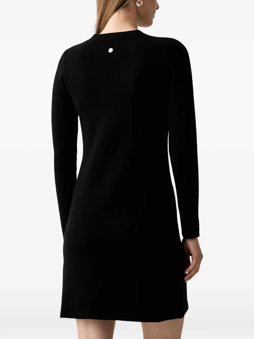 Joop! Mini-jurk met lange mouwen en knoopdetail Zwart