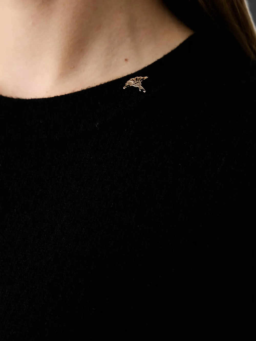 Joop! Mini-jurk met lange mouwen en knoopdetail Zwart
