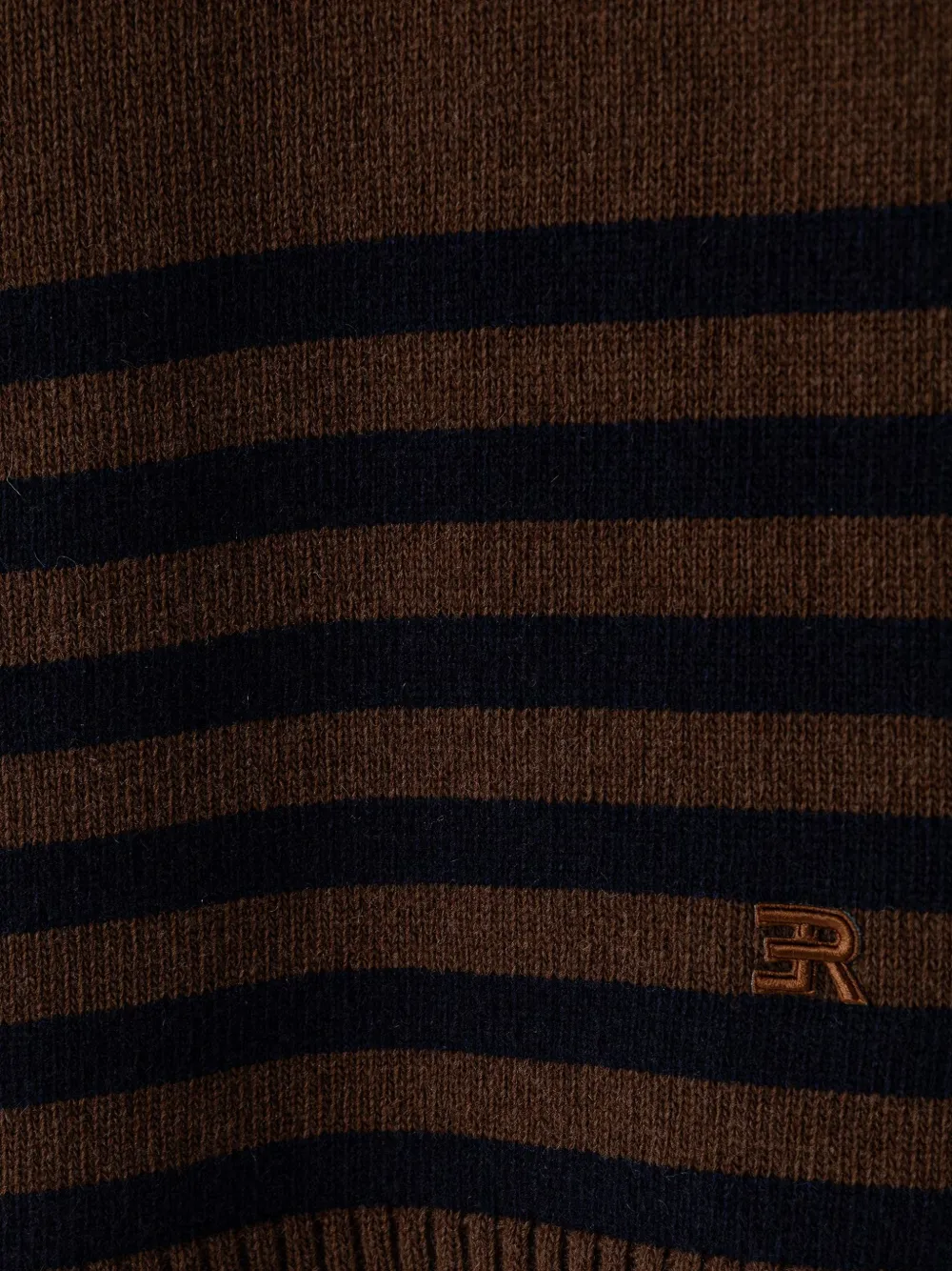 ERMANNO FIRENZE Sjaal met geborduurd logo Bruin