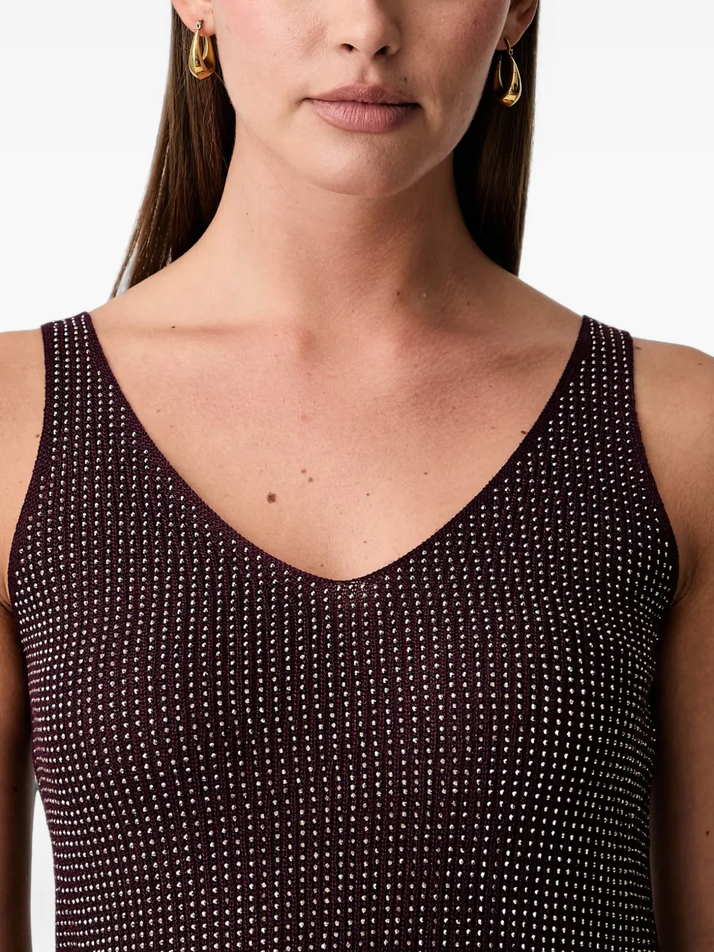 Joseph Ribkoff Top met studs Rood