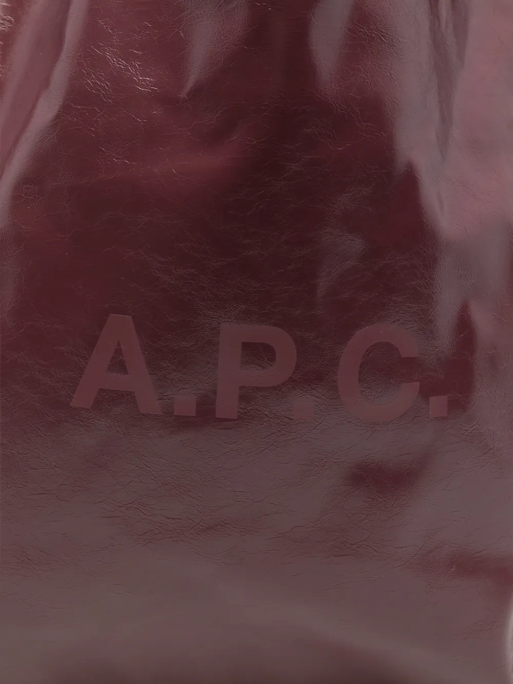 A.P.C. Shopper met logoprint Rood