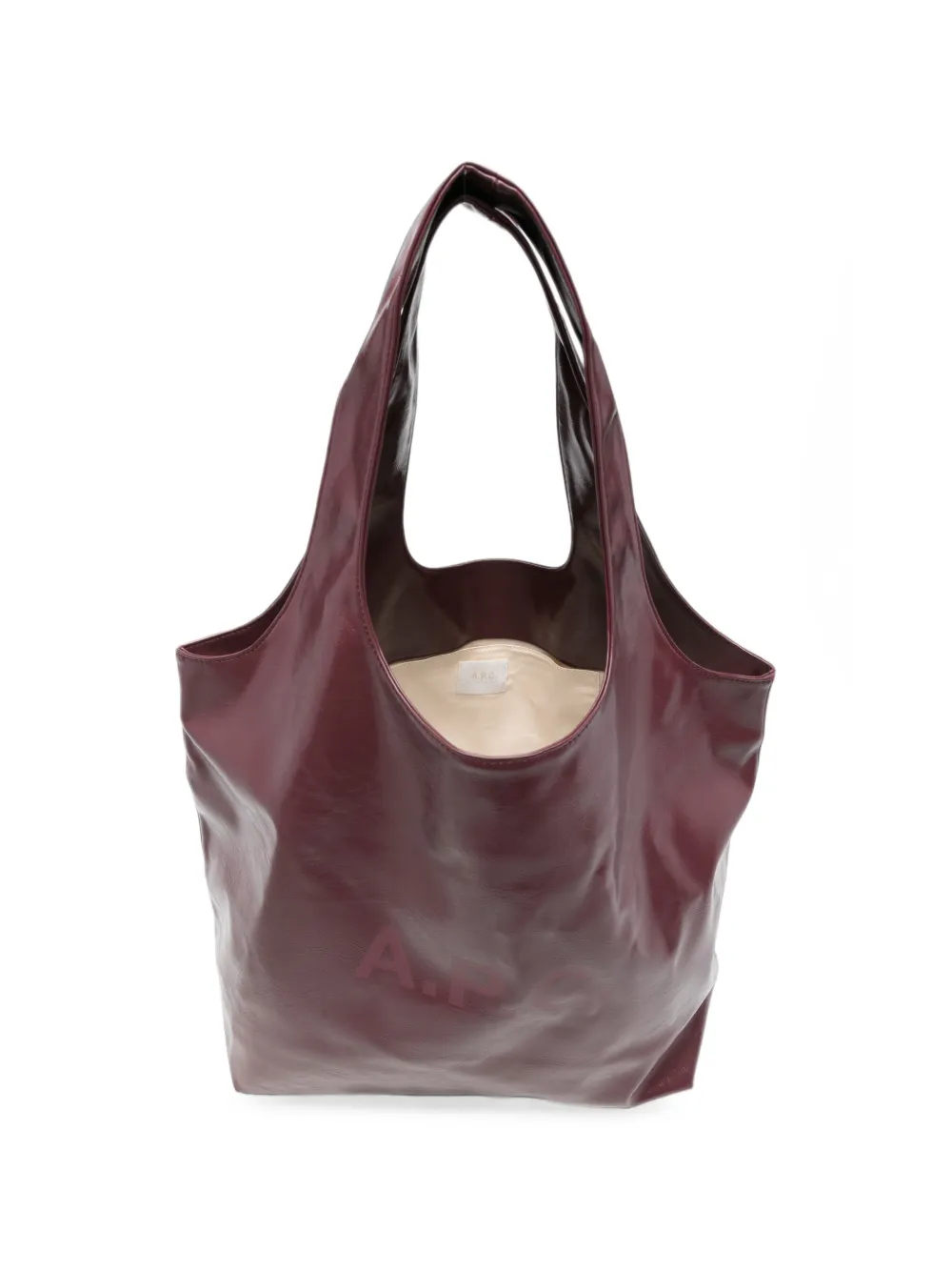A.P.C. Shopper met logoprint Rood