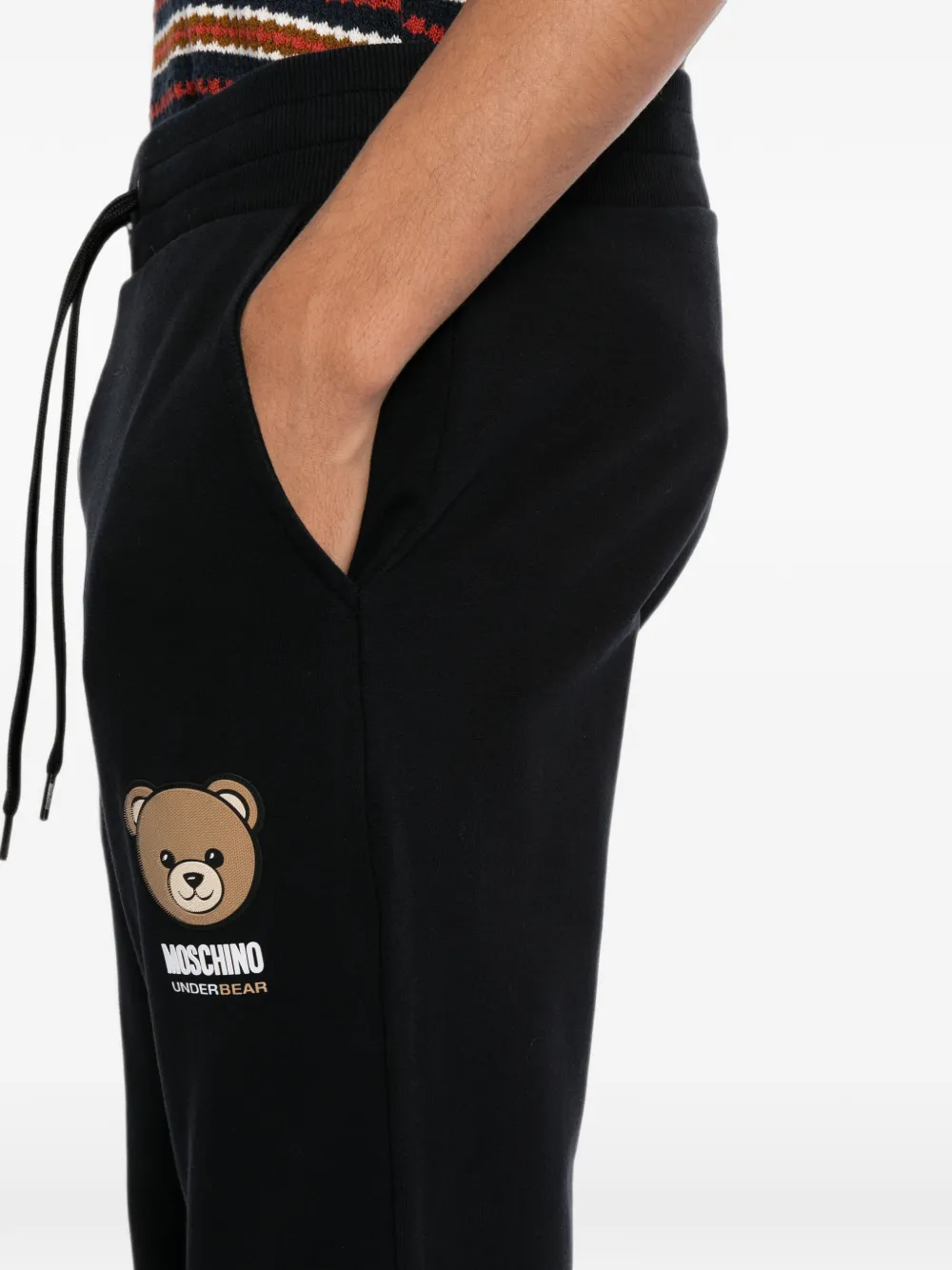 Moschino Teddy Bear trainingsbroek met trekkoord Zwart