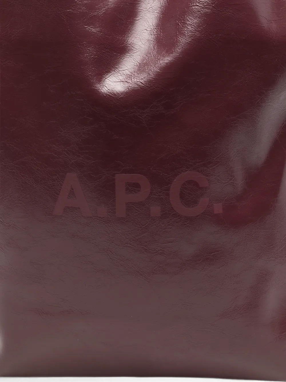 A.P.C. Kleine shopper met logoprint Rood
