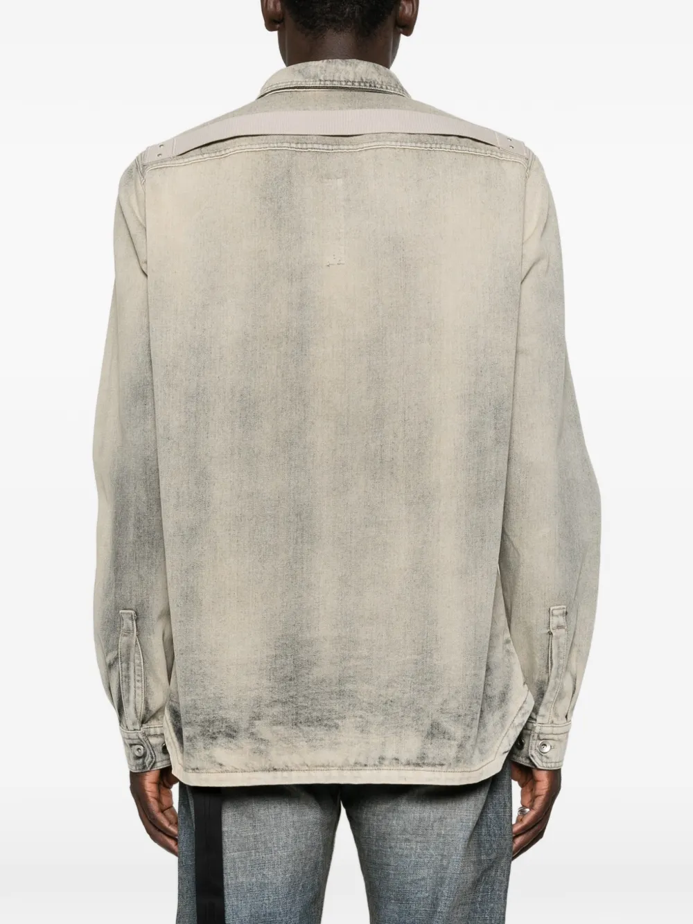 Rick Owens DRKSHDW Shirtjack met lange mouwen en knopen Blauw