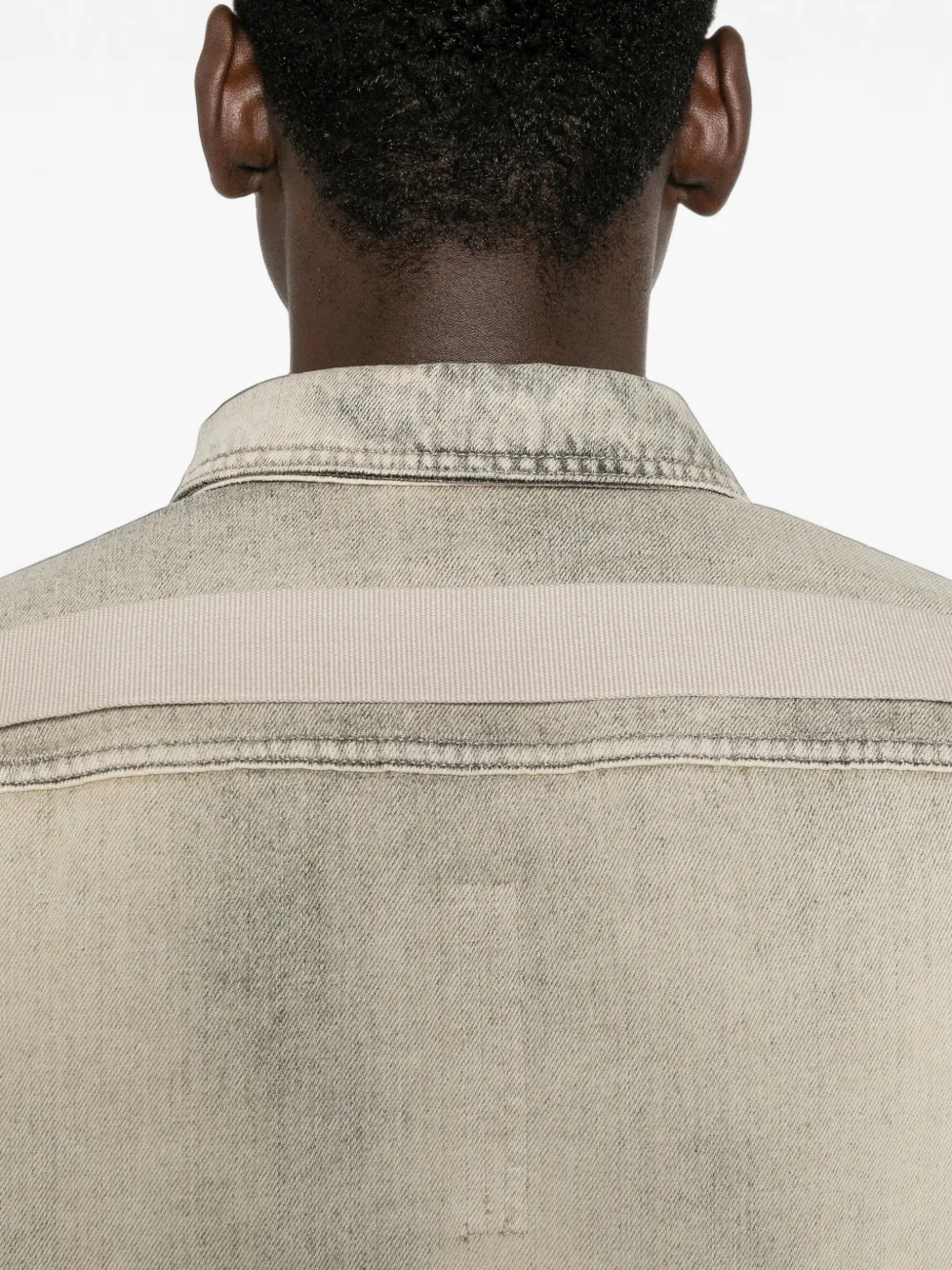 Rick Owens DRKSHDW Shirtjack met lange mouwen en knopen Blauw