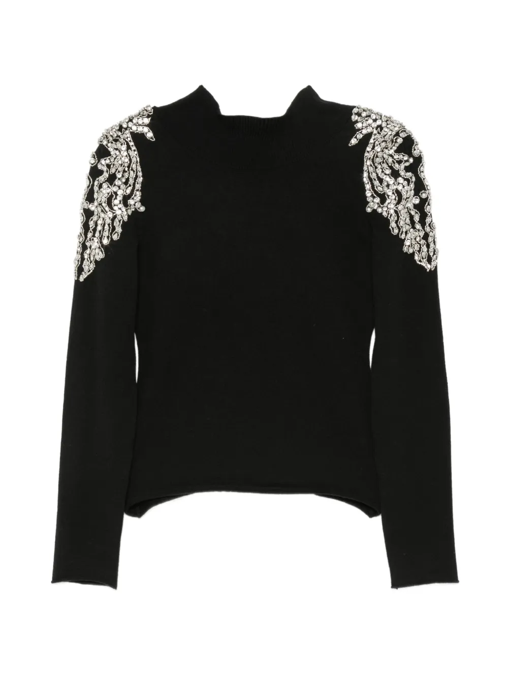 Circus Hotel crystal-embellished cut-out sweater