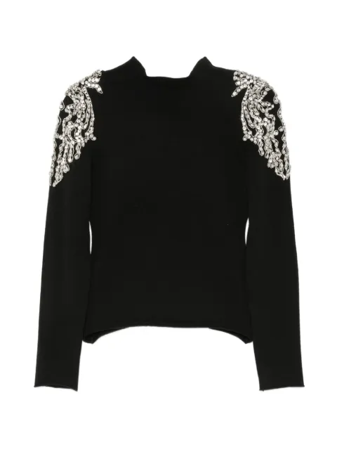 Circus Hotel crystal-embellished cut-out sweater