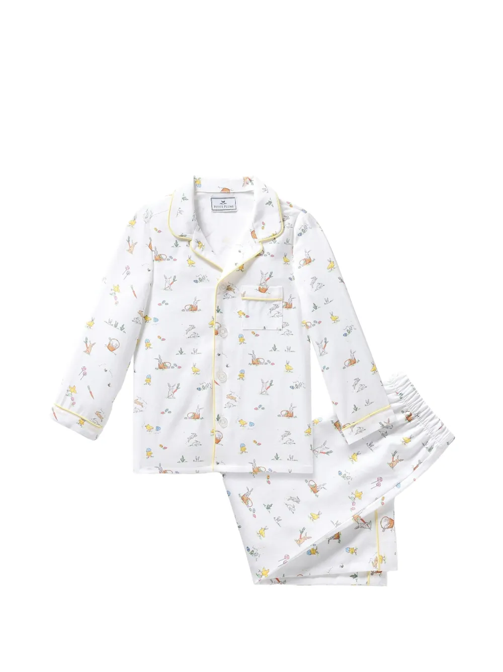 Petite Plume graphic-print pajamas - White