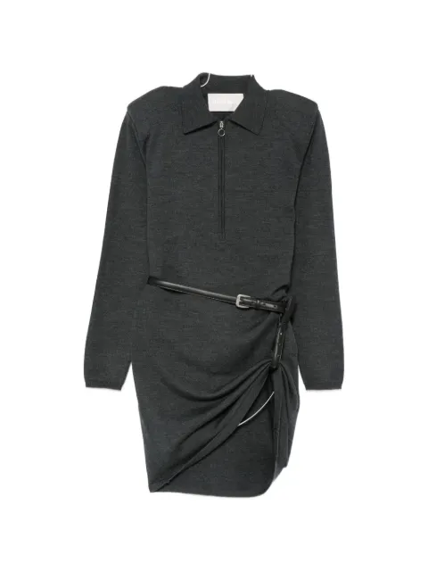 Circus Hotel belted half-zip dress