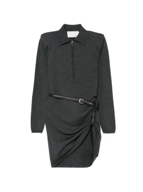 Circus Hotel belted half-zip dress