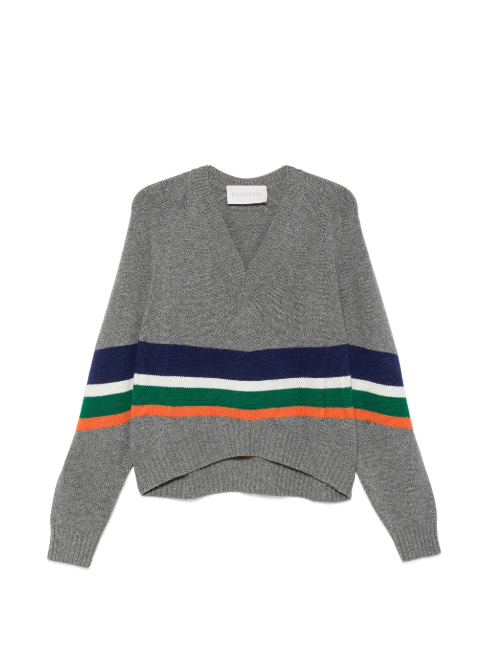 Circus Hotel striped V-neck sweater